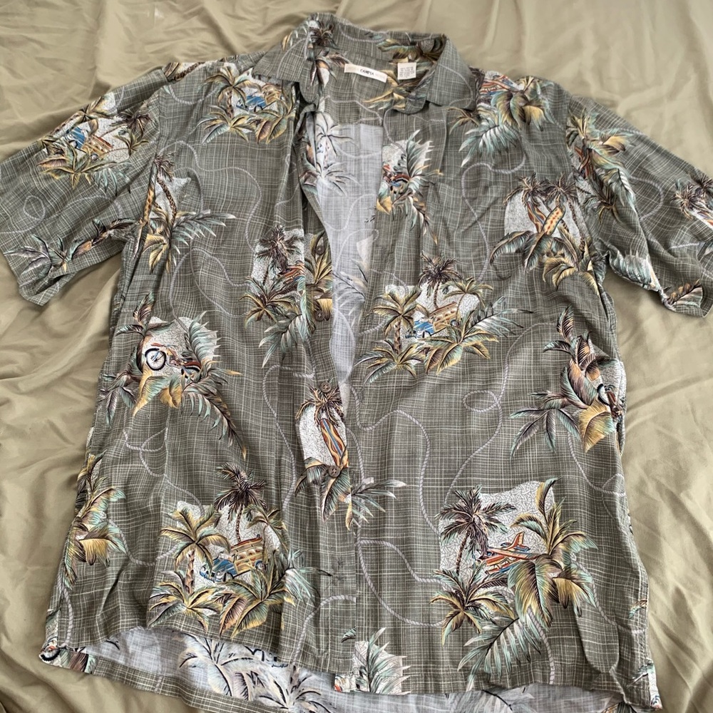 green vintage aloha shirt